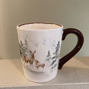 Robert Stanley. Winter/Christmas Scene Ceramic Mug. NWOT.
